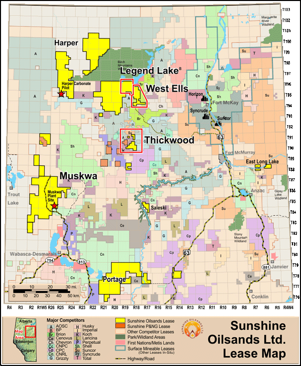 Sunshine Oilsands Ltd Oil Sands Athabasca Projects Operations Sunshine Oilsands Ltd Oil Sands Athabasca Projects Operations